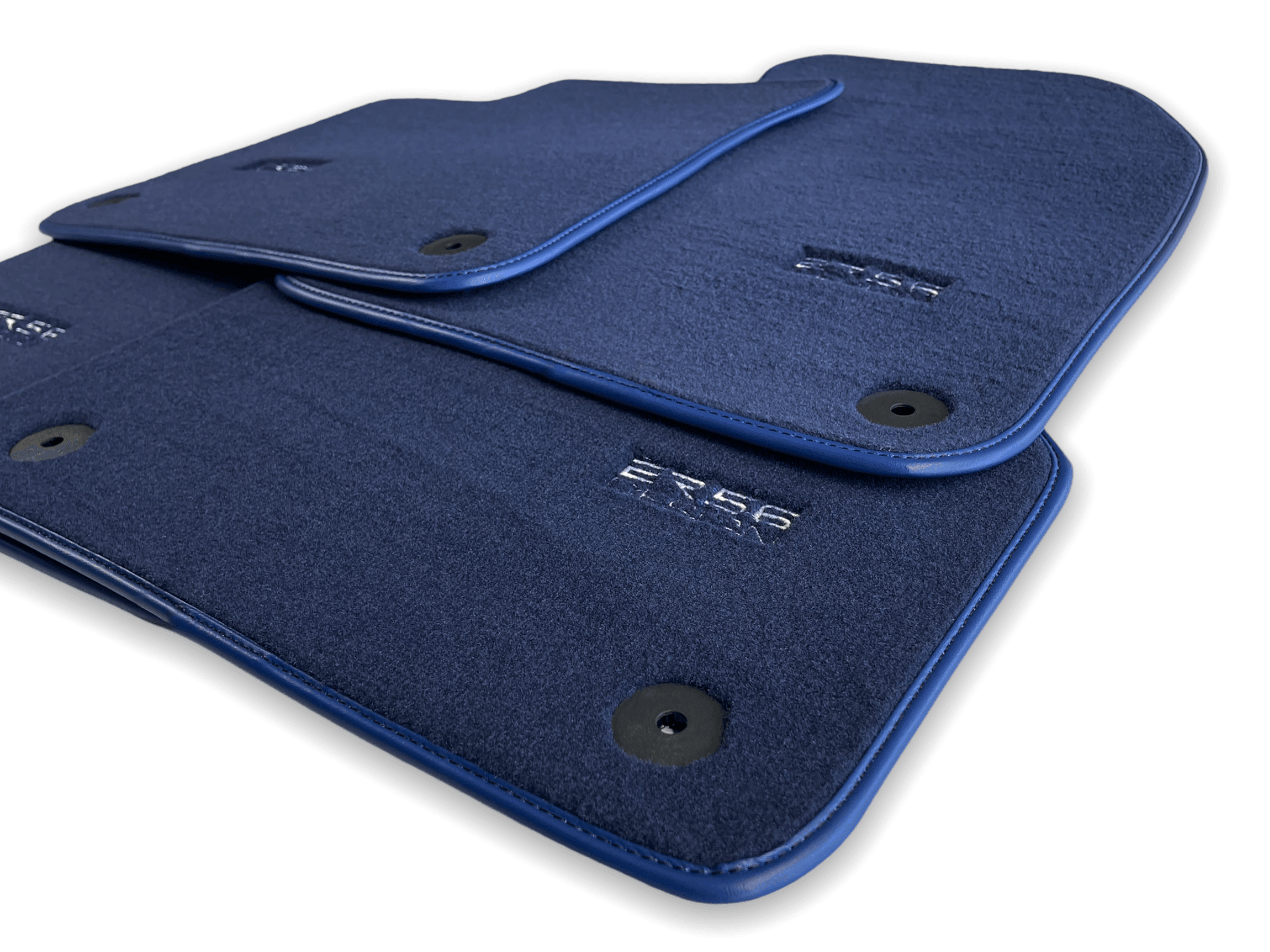 Dark Blue Floor Mats for Audi A3 - 5-door Sportback (MHEV) Mild Hybrid Electric Vehicle (2021 - 2024) | ER56 Design - AutoWin