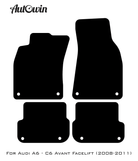 Dark Blue Floor Mats for Audi A6 - C6 Avant Facelift (2008-2011) | ER56 Design - AutoWin