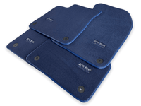 Dark Blue Floor Mats for Audi A8 A8 D4 Long (2010-2017) | ER56 Design - AutoWin