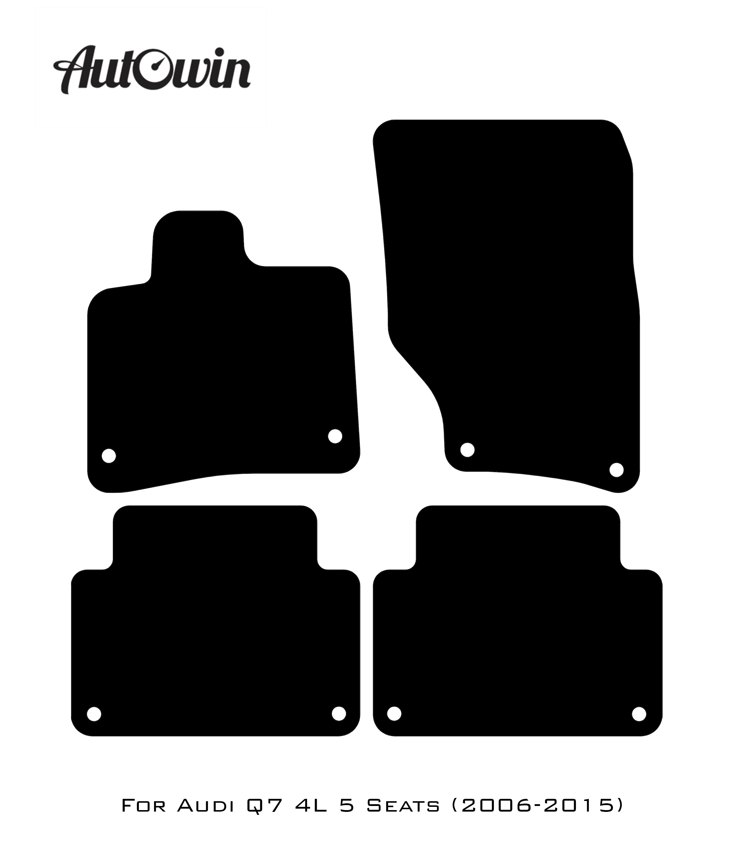 Dark Blue Floor Mats for Audi Q7 4L (2006-2015) | ER56 Design - AutoWin