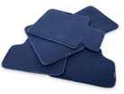 Dark Blue Floor Mats For BMW 7 Series F02 With M Package - AutoWin
