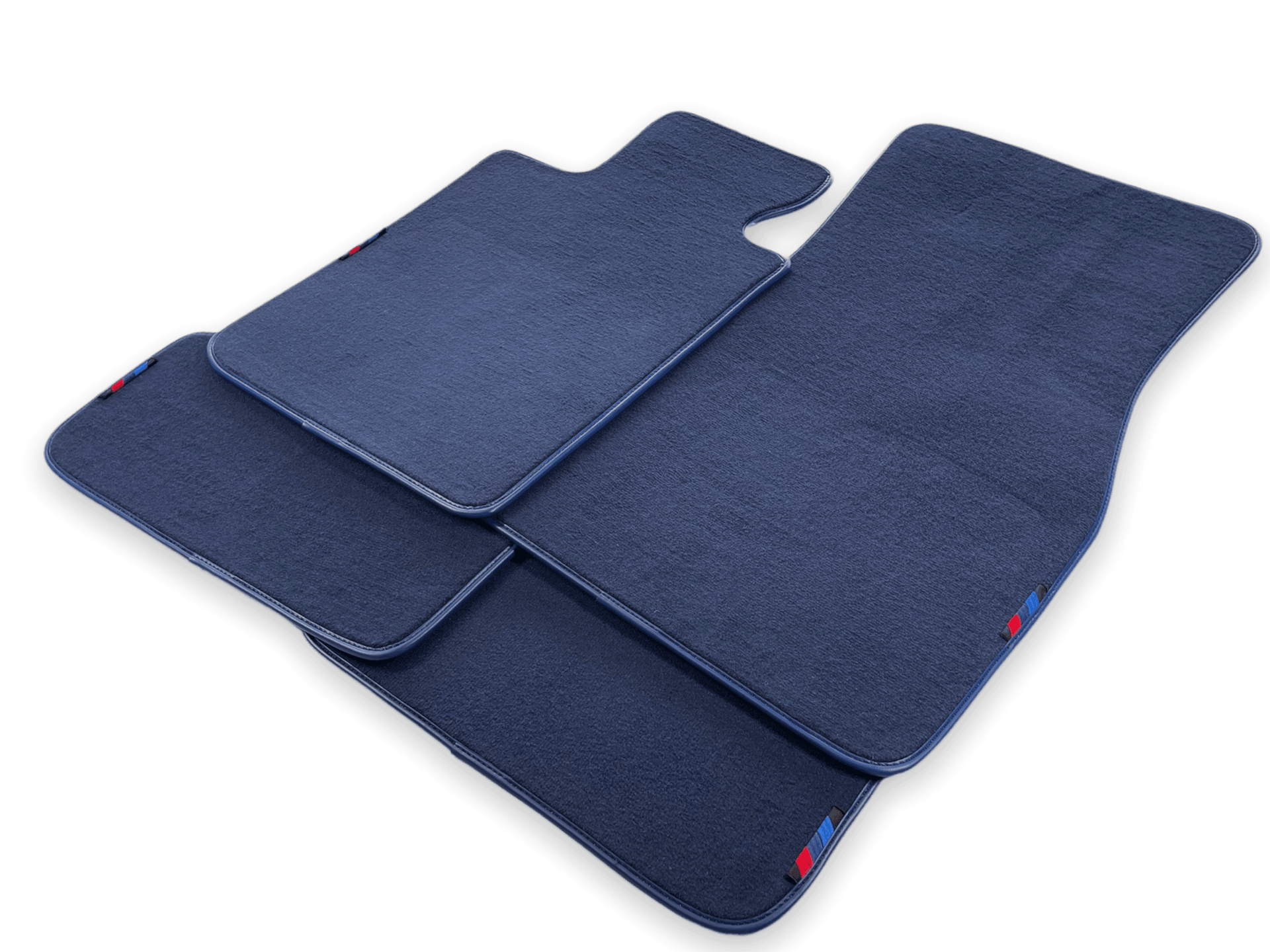 Dark Blue Floor Mats For BMW 7 Series F02 With M Package - AutoWin