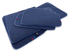 Dark Blue Floor Mats For BMW 7 Series F02 With M Package - AutoWin