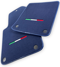 Dark Blue Floor Mats For Ferrari 599 Coupe 2006-2012 Italian Edition - AutoWin