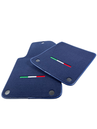 Dark Blue Floor Mats For Ferrari 599 Coupe 2006-2012 Italian Edition - AutoWin