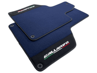 Dark Blue Floor Mats for Lamborghini Gallardo With Alcantara Leather - AutoWin