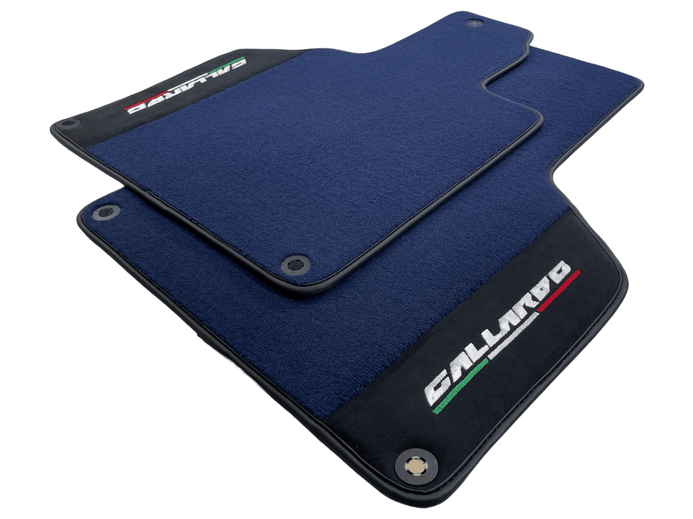 Dark Blue Floor Mats for Lamborghini Gallardo With Alcantara Leather - AutoWin