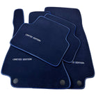 Dark Blue Floor Mats For Mercedes Benz S-Class X222 Maybach (2015-2021) | Limited Edition - AutoWin