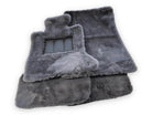 Dark Gray Sheepskin Floor Mats For Bentley Mulsanne (2010-2020) Design Brand - AutoWin