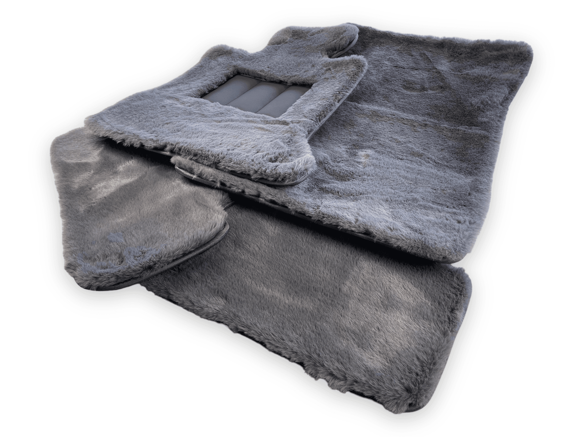 Dark Gray Sheepskin Floor Mats For Rolls Royce Phantom Drophead Coupe 2007–2016 Er56 Design Brand - AutoWin