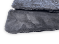 Dark Gray Sheepskin Floor Mats For Rolls Royce Wraith 2013-2023 Er56 Design - AutoWin