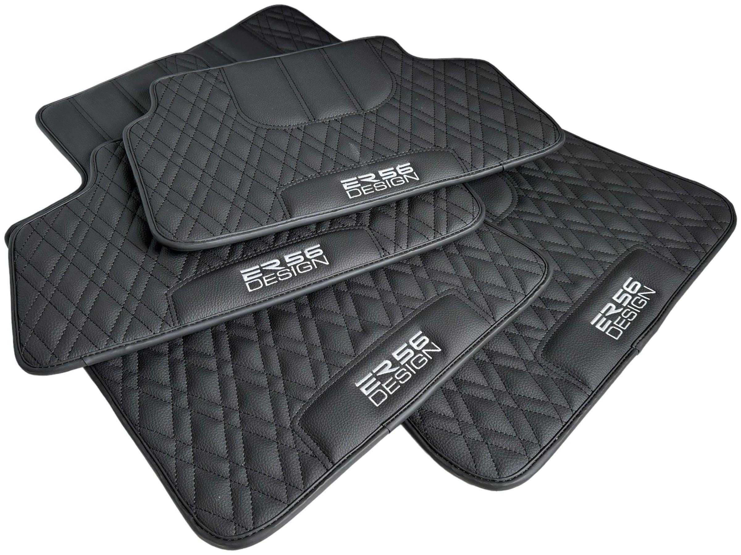 Floor Mats For BMW 3 Series E36 2-door Coupe Black Leather Er56 Design - AutoWin