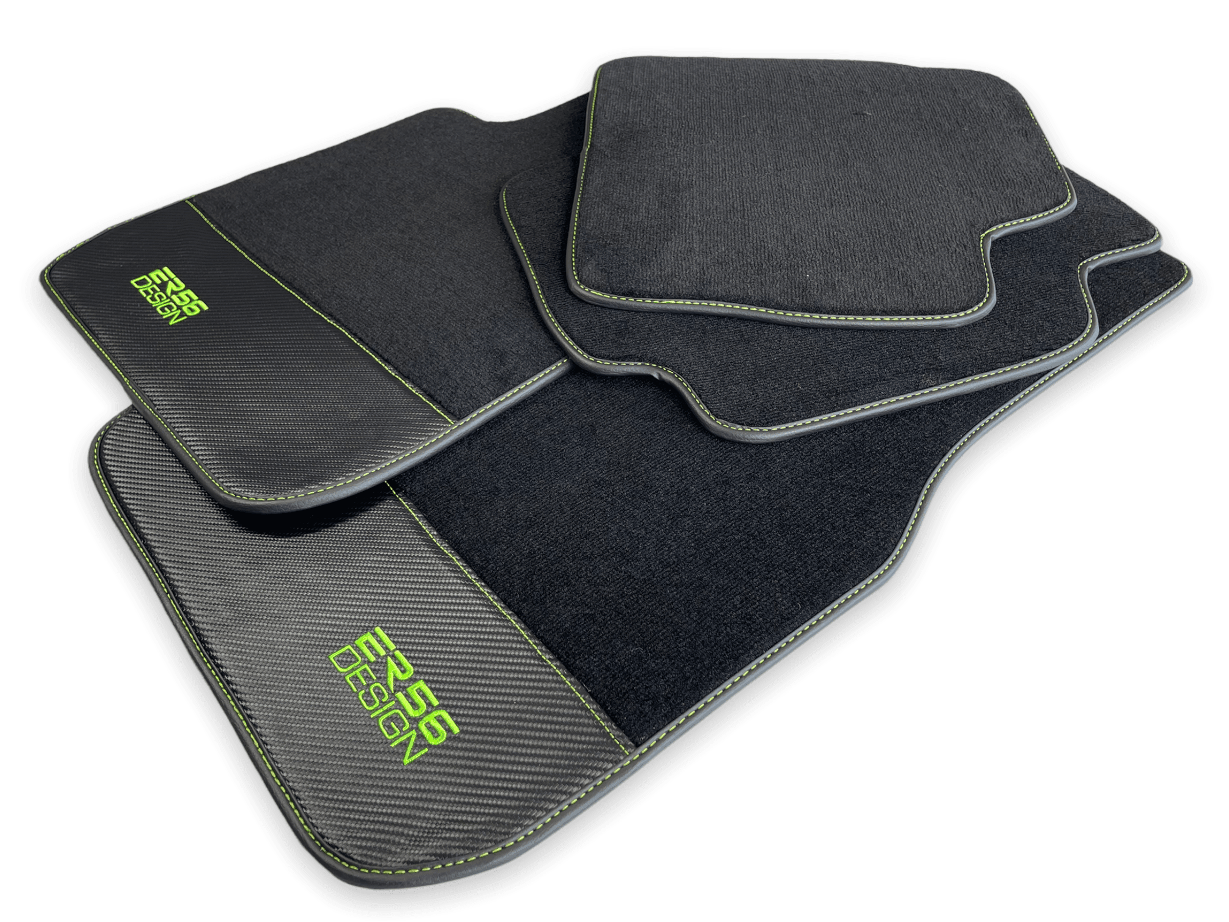 Floor Mats For BMW 3 Series E36 2-door Coupe Carbon Leather Er56 Design - AutoWin