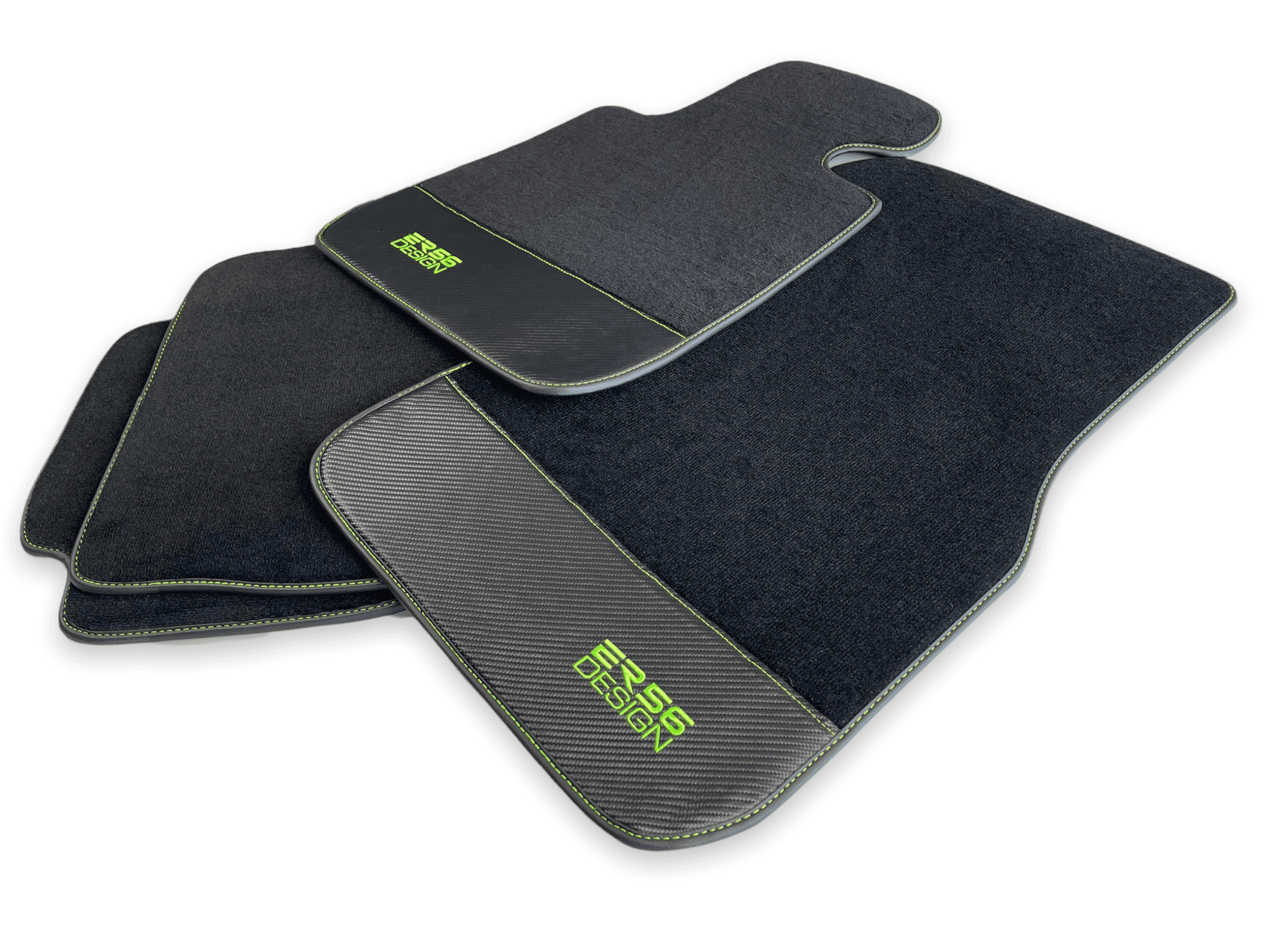 Floor Mats For BMW 3 Series E36 2-door Coupe Carbon Leather Er56 Design - AutoWin