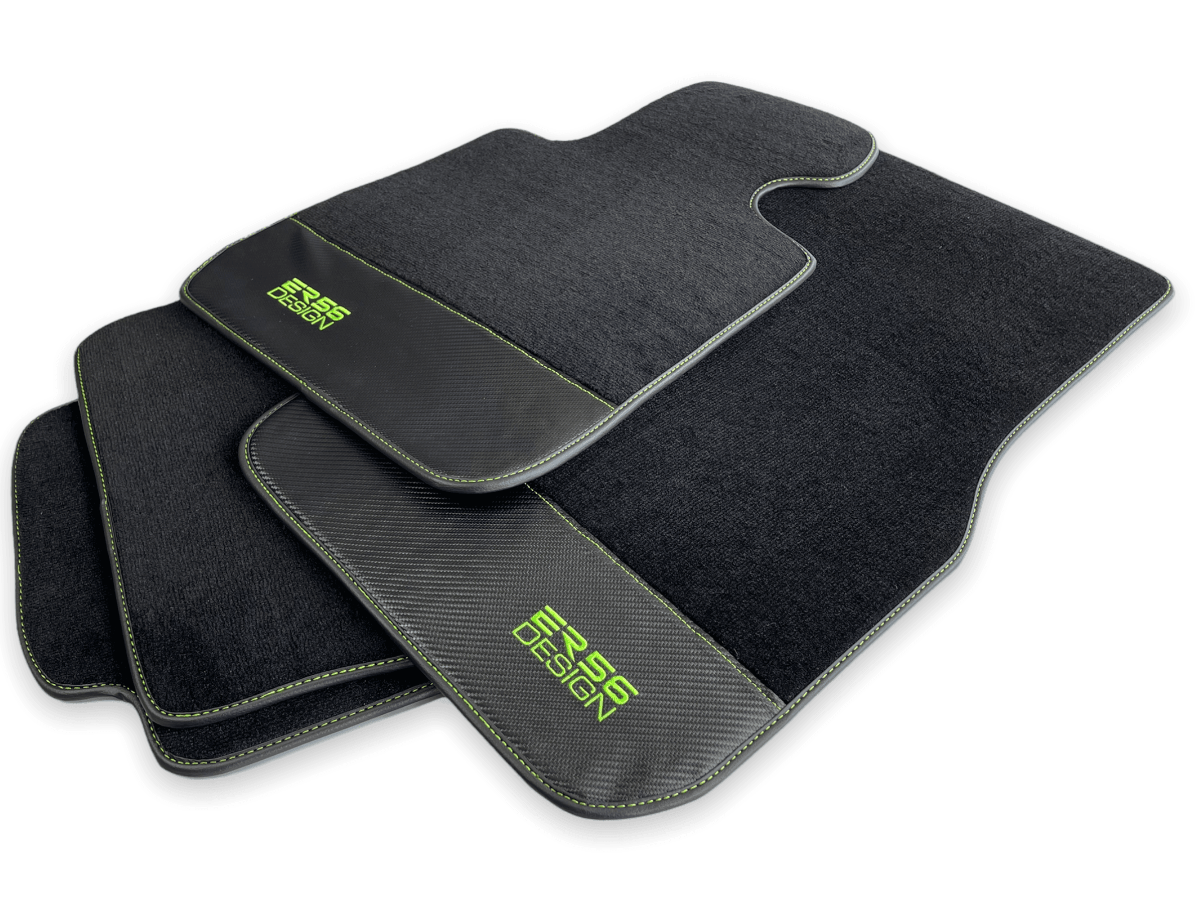 Floor Mats For BMW 3 Series E36 2-door Coupe Carbon Leather Er56 Design - AutoWin