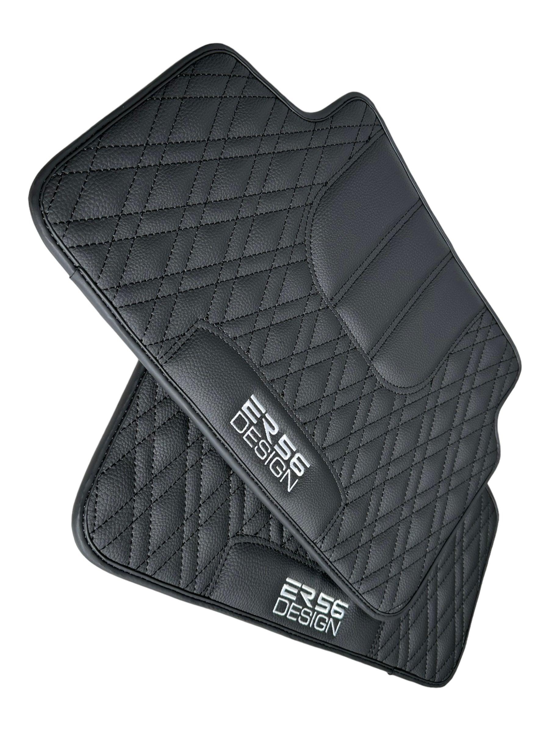 Floor Mats For BMW 3 Series E36 4-door Sedan Black Leather Er56 Design - AutoWin