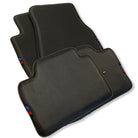 Floor Mats For BMW 3 Series E46 4-door Sedan Autowin Brand Carbon Fiber Leather - AutoWin