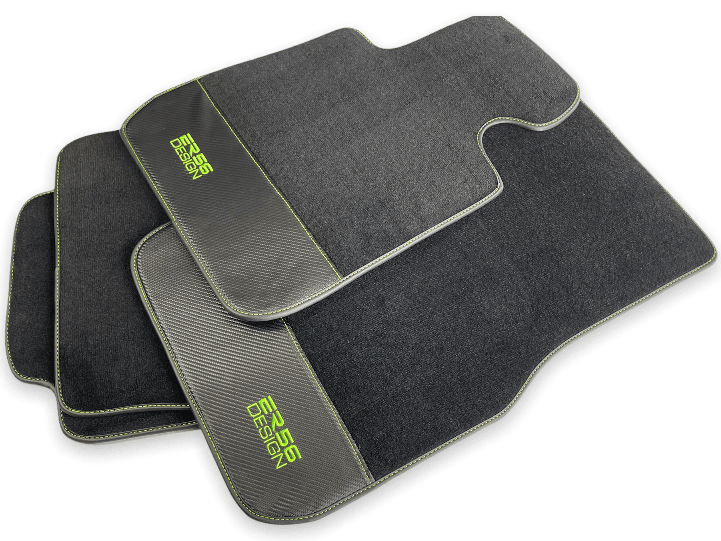 Floor Mats For BMW 6 Series F13 2-door Coupe Carbon Leather Er56 Design - AutoWin