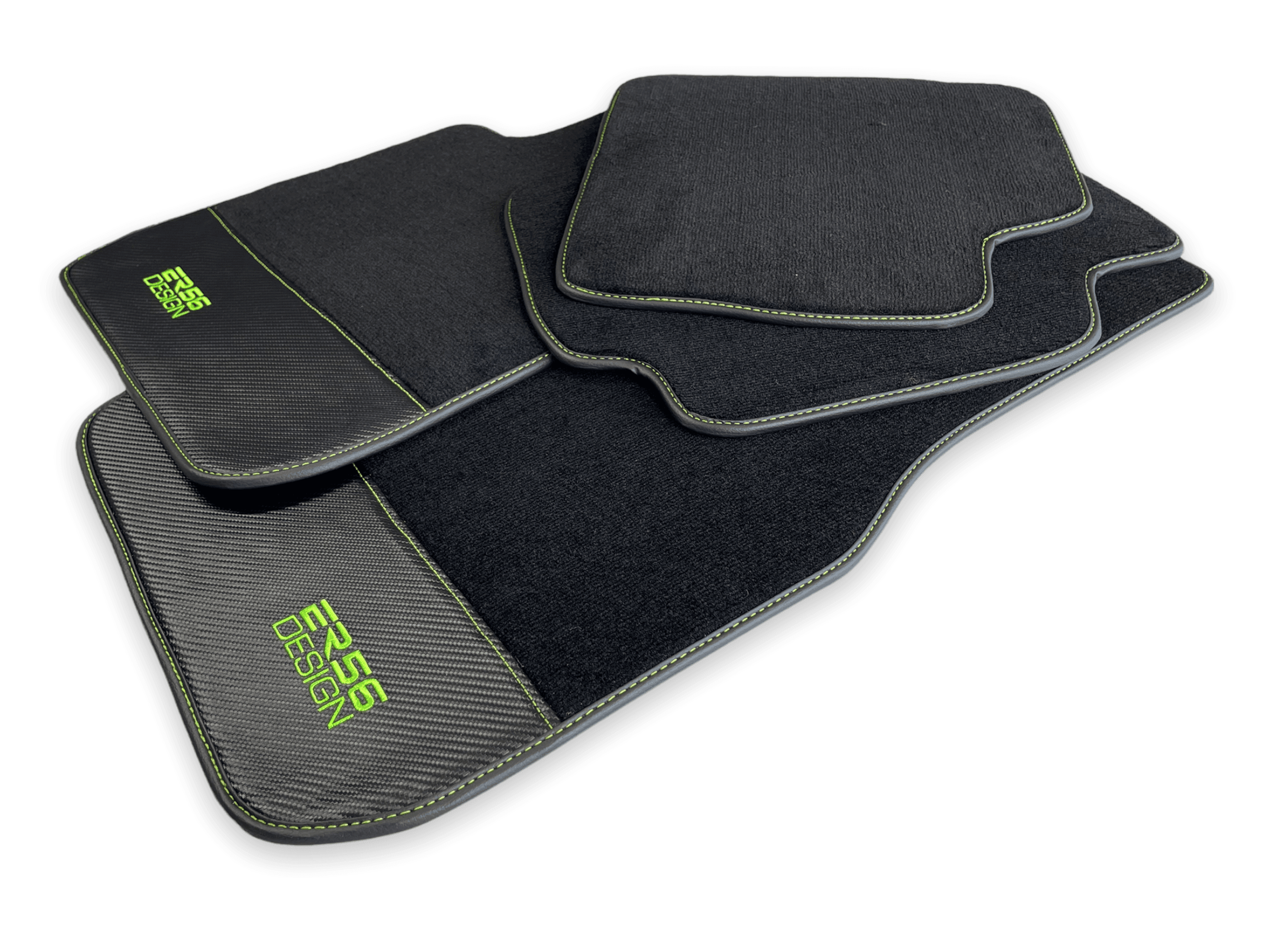 Floor Mats For BMW 6 Series F13 2-door Coupe Carbon Leather Er56 Design - AutoWin