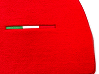 Floor Mats For Ferrari 328 GTB 1985-1989 Red Autowin Brand Italian Edition - AutoWin