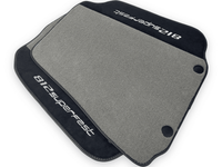 Gray Floor Mats For Ferrari 812 Superfast With Alcantara Leather - AutoWin