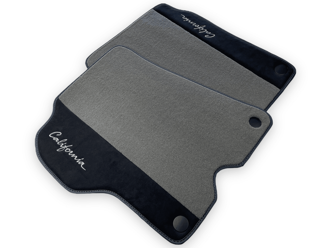 Gray Floor Mats For Ferrari California 2008-2014 With Alcantara - AutoWin