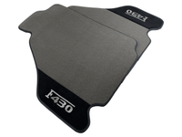 Gray Floor Mats For Ferrari F430 2004-2009 With Alcantara Leather - AutoWin