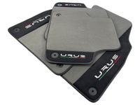 Gray Floor Mats For Lamborghini Urus With Alcantara Leather - AutoWin