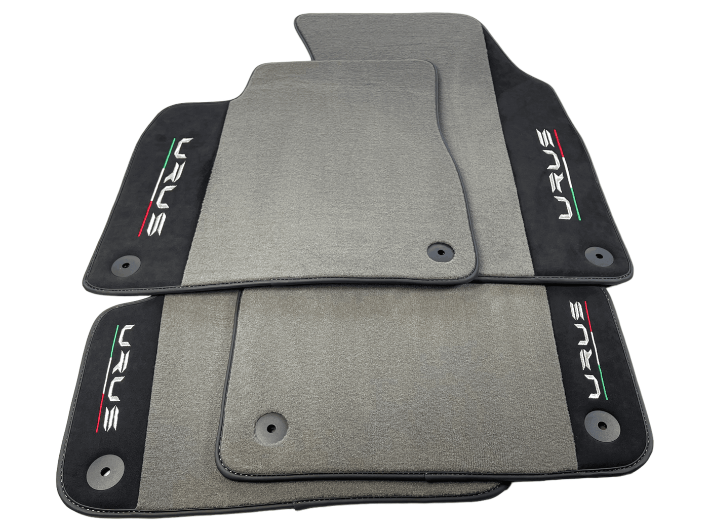 Gray Floor Mats For Lamborghini Urus With Alcantara Leather - AutoWin