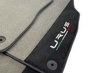 Gray Floor Mats For Lamborghini Urus With Alcantara Leather - AutoWin