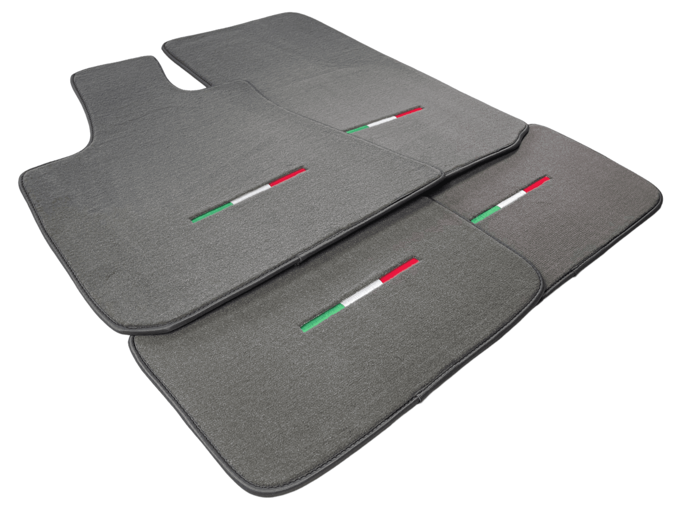 Gray Floor Mats For Maserati Ghibli 2013-2022 Italy Edition - AutoWin