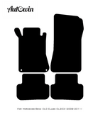 Gray Floor Mats For Mercedes Benz CLC-Class CL203 (2008 - 2011) | Limited Edition - AutoWin