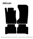 Gray Floor Mats For Mercedes Benz E-Class S211 Estate 4Matic (2003-2009) | Limited Edition - AutoWin