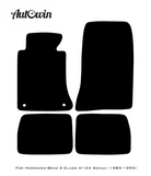 Gray Floor Mats For Mercedes Benz E-Class W124 Sedan (1985-1995) | Limited Edition - AutoWin