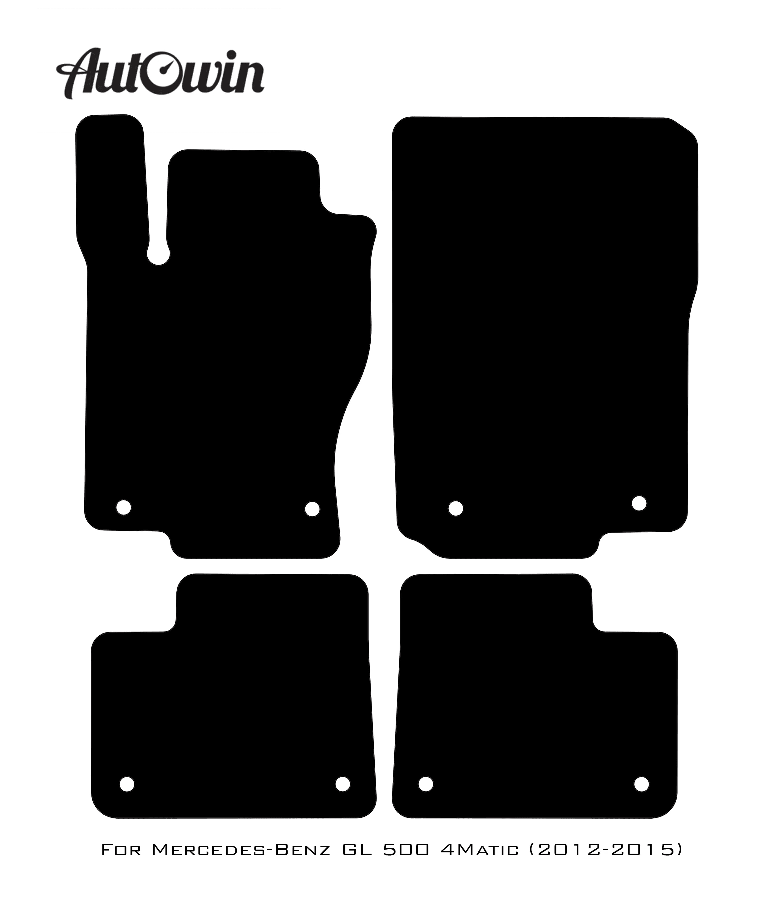 Gray Floor Mats For Mercedes Benz GL-Class 500 4Matic (2012-2015) | Limited Edition - AutoWin