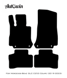 Gray Floor Mats For Mercedes Benz GLC-Class C253 Coupe (2019-2023) | Limited Edition - AutoWin