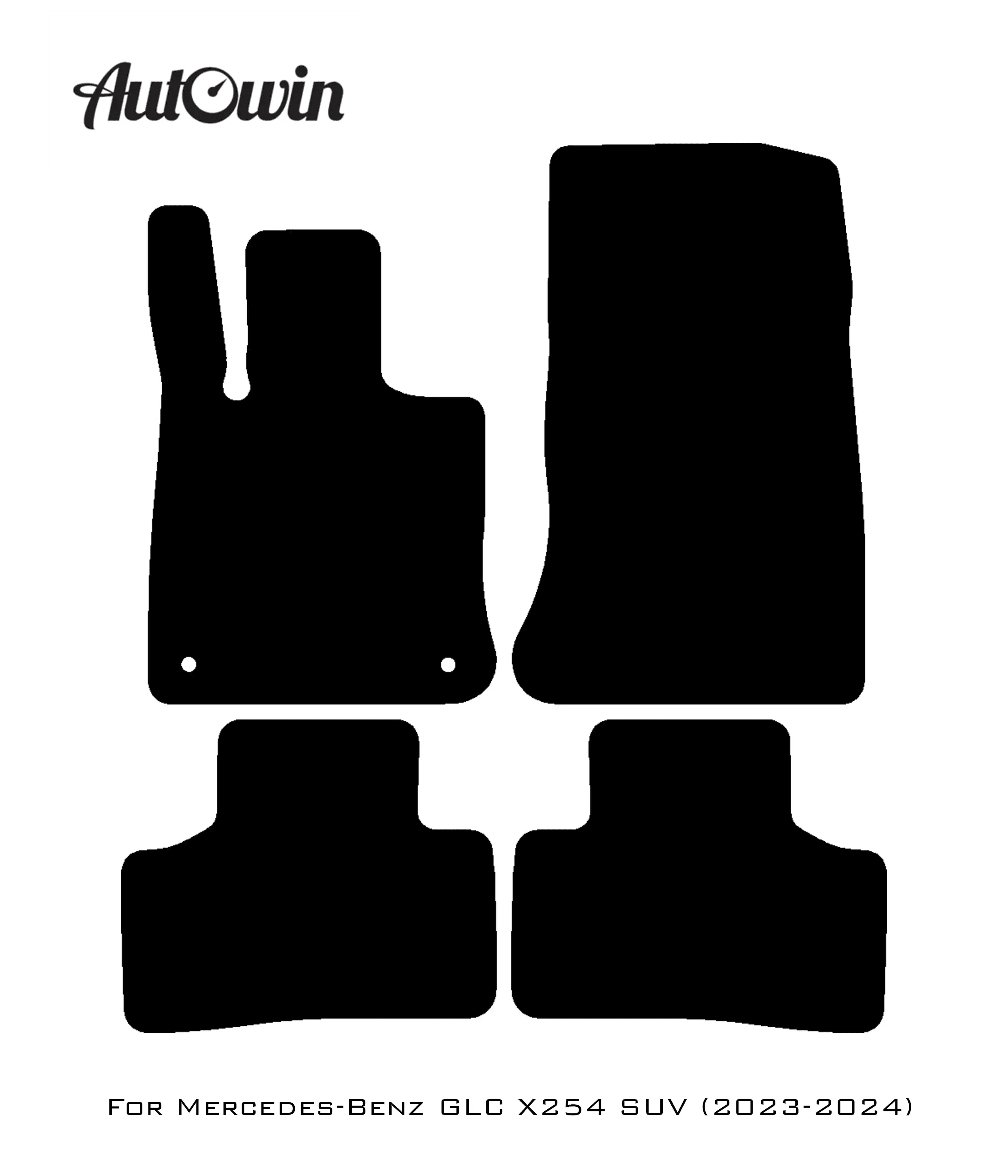 Gray Floor Mats For Mercedes Benz GLC-Class C253 Coupe (2020-2023) Hybrid | Limited Edition - AutoWin
