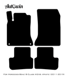 Gray Luxury Floor Mats For Mercedes Benz B-Class W246 4Matic (2011-2019) | ER56 Design - AutoWin