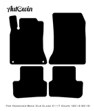 Gray Luxury Floor Mats For Mercedes Benz CLA-Class C117 Coupe (2013-2019) | ER56 Design - AutoWin