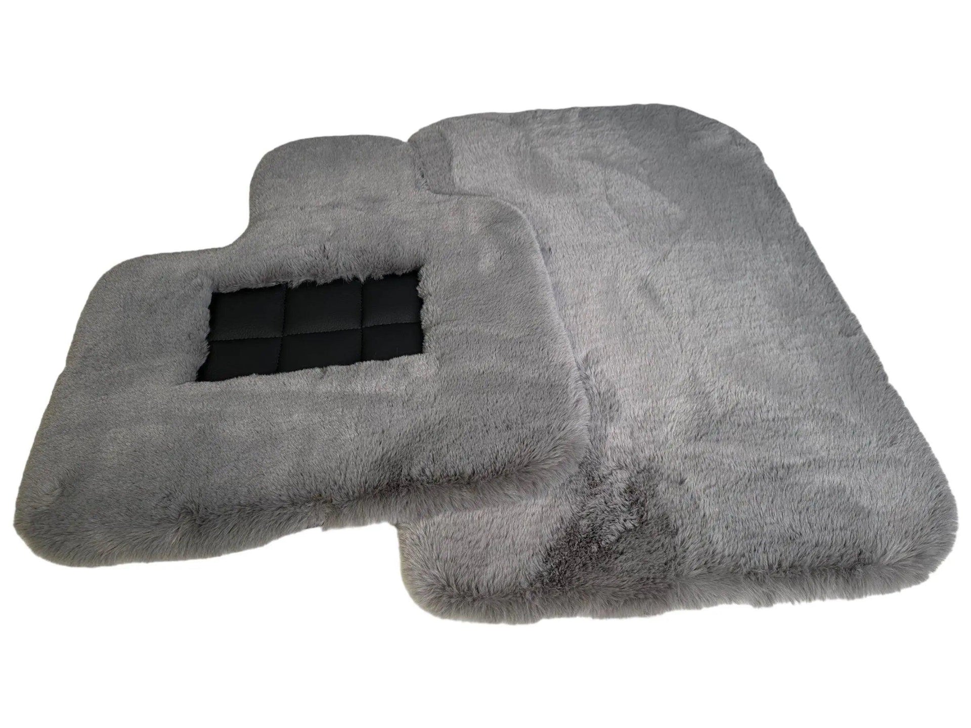 Gray Sheepskin Floor Mats For Bentley Flying Spur (2013-2019) Er56 Design Brand - AutoWin