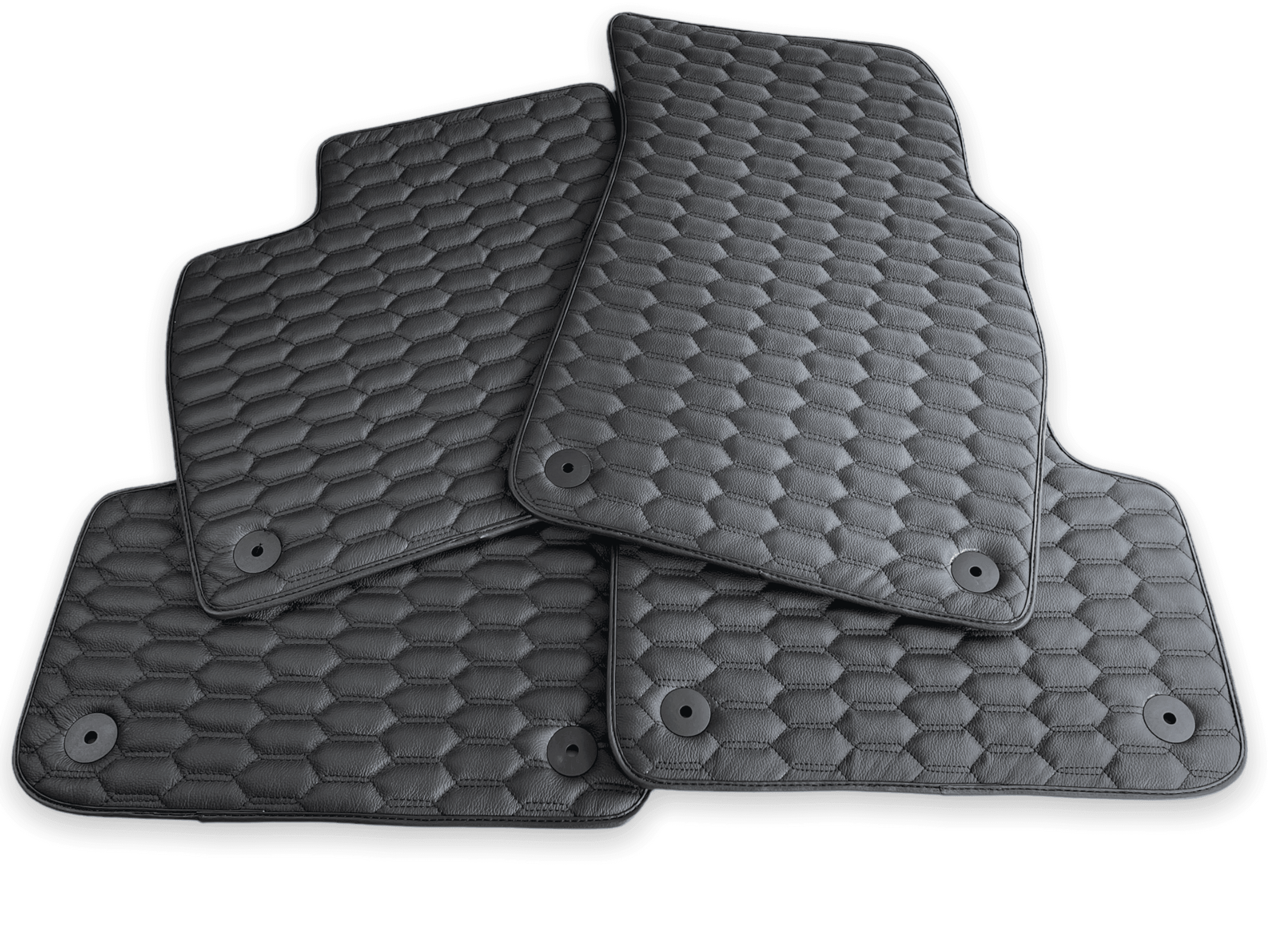 Leather Floor Mats for Audi Q8 (2018-2023) AutoWin Brand - AutoWin