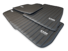 Black Leather Floor Mats for Rolls Royce Phantom VIII (2017-2024) ER56 Design Brand - AutoWin