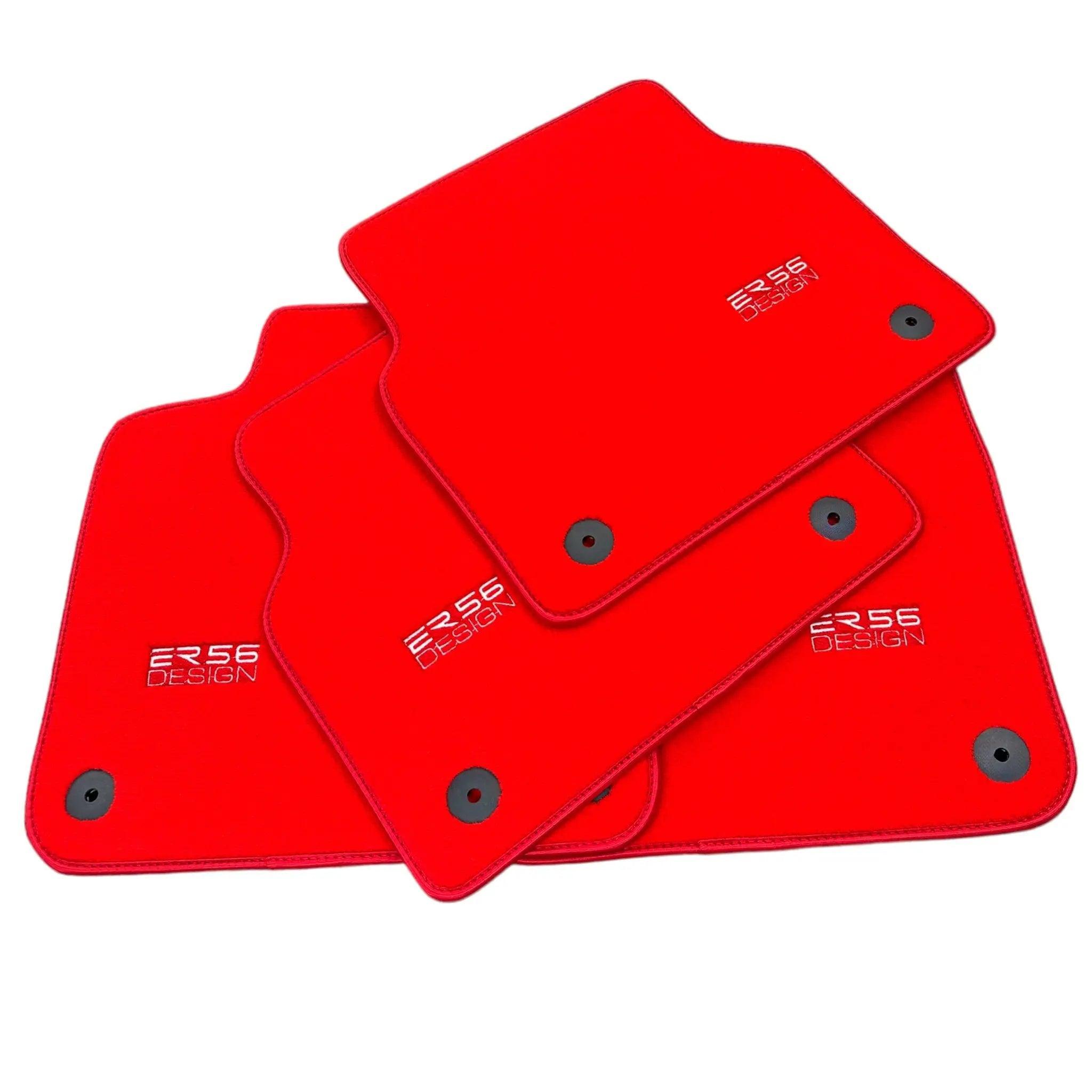 Red Floor Mats for Audi A1 - 5-door Hatchback (2019-2024) | ER56 Design - AutoWin