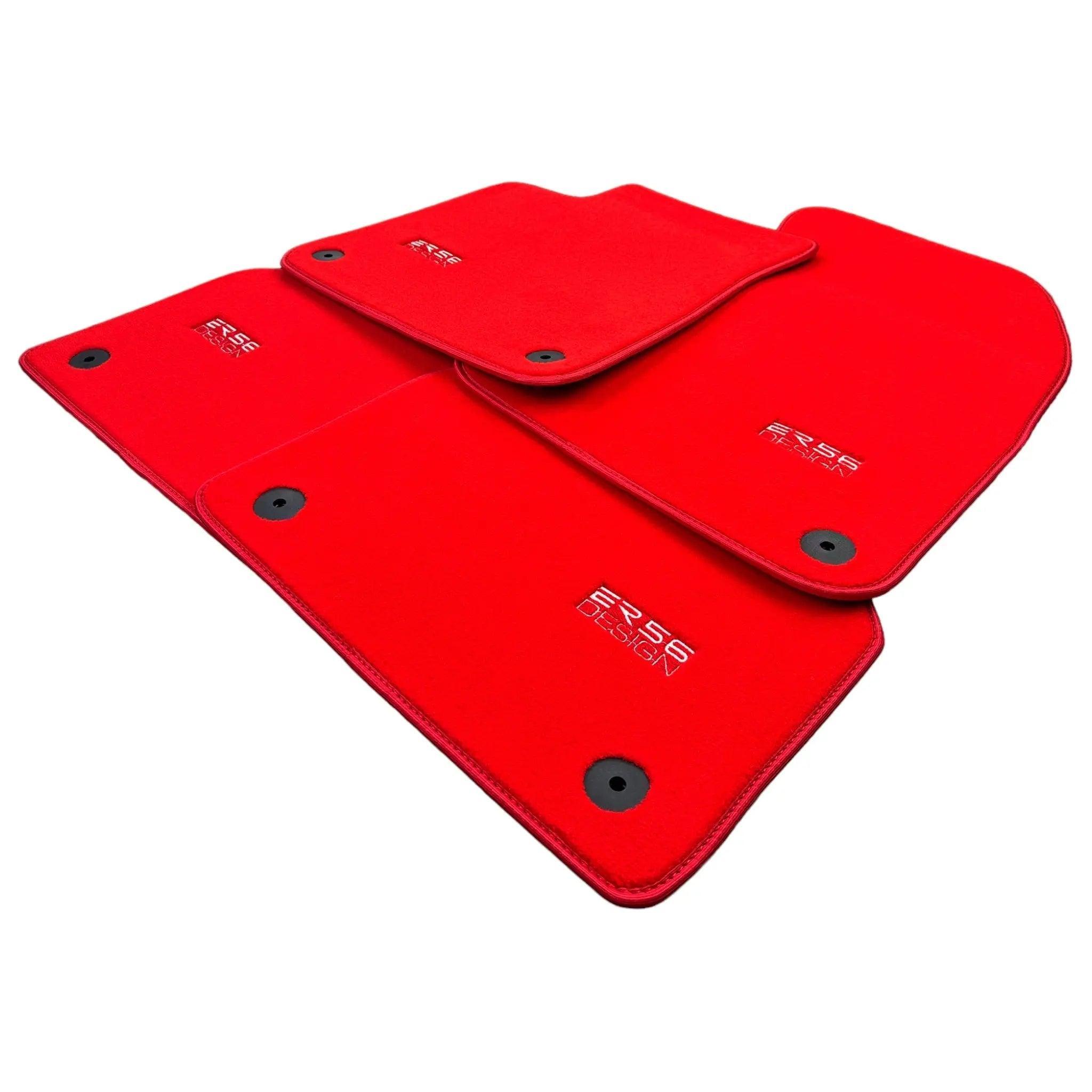Red Floor Mats for Audi A1 - 5-door Hatchback (2019-2024) | ER56 Design - AutoWin