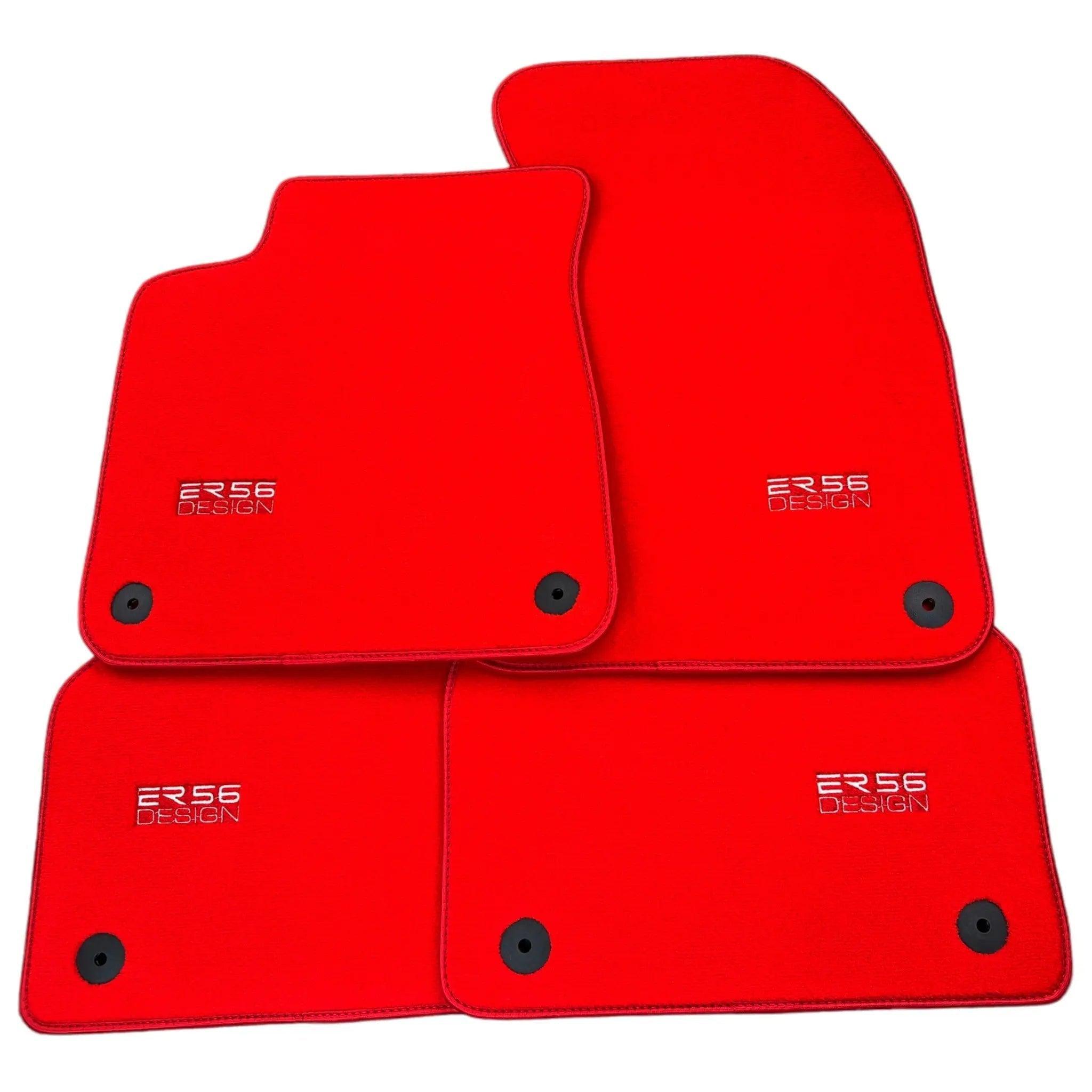 Red Floor Mats for Audi A1 - 5-door Hatchback (2019-2024) | ER56 Design - AutoWin