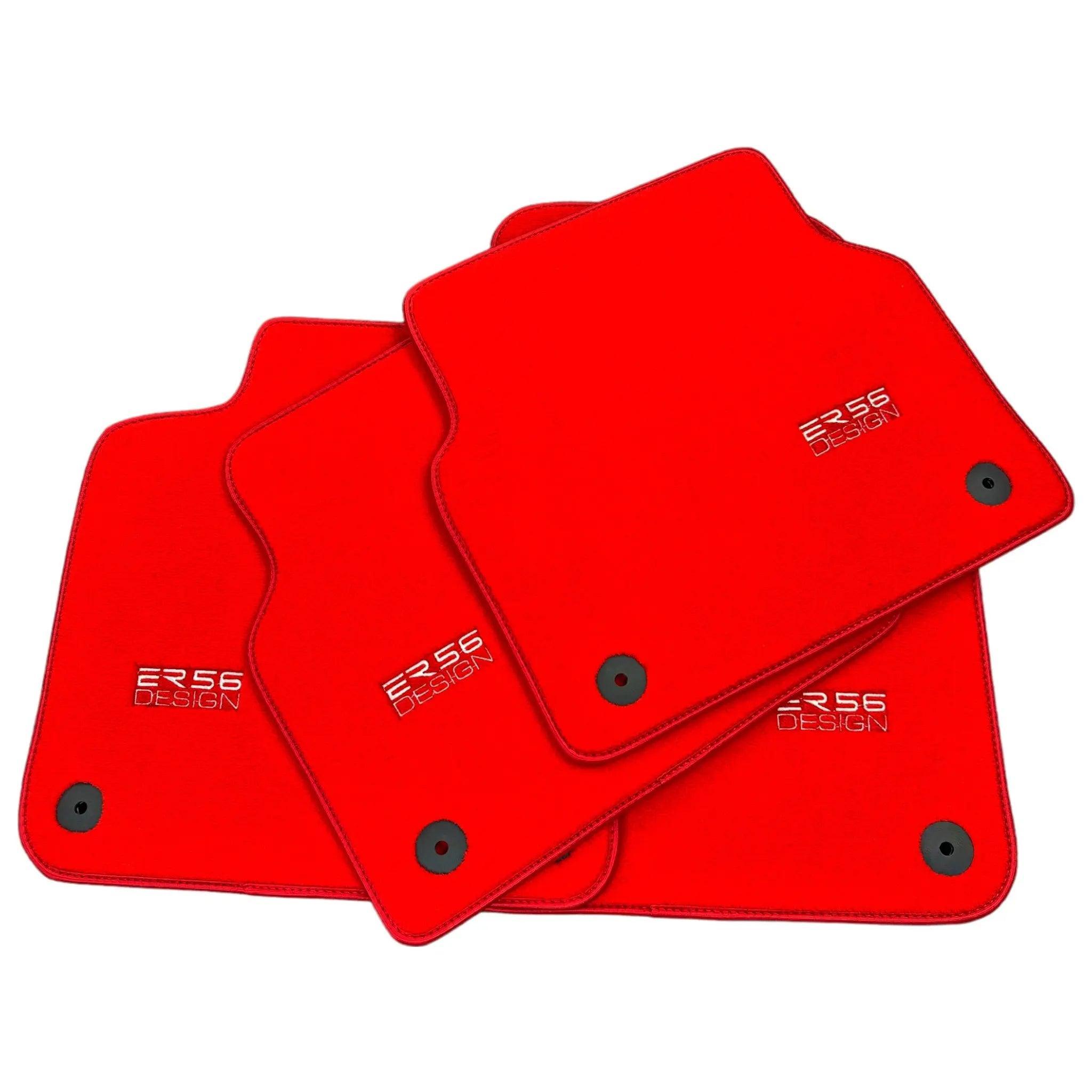 Red Floor Mats for Audi A1 - 5-door Hatchback (2019-2024) | ER56 Design - AutoWin
