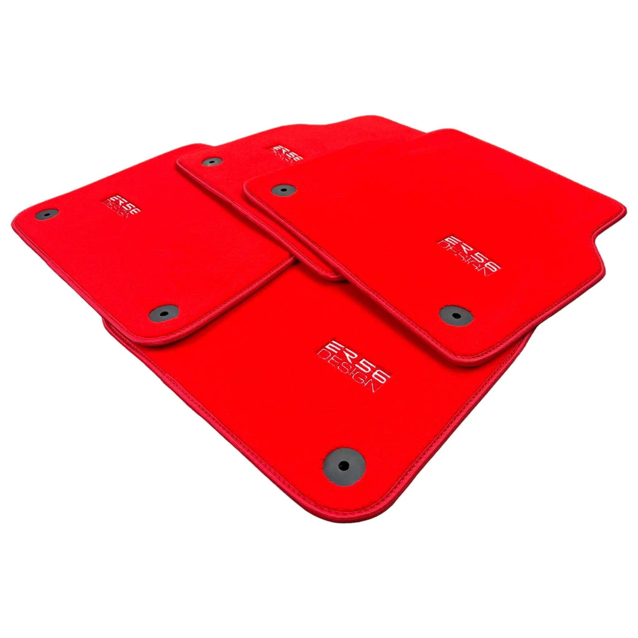 Red Floor Mats for Audi A1 - 5-door Hatchback (2019-2024) | ER56 Design - AutoWin