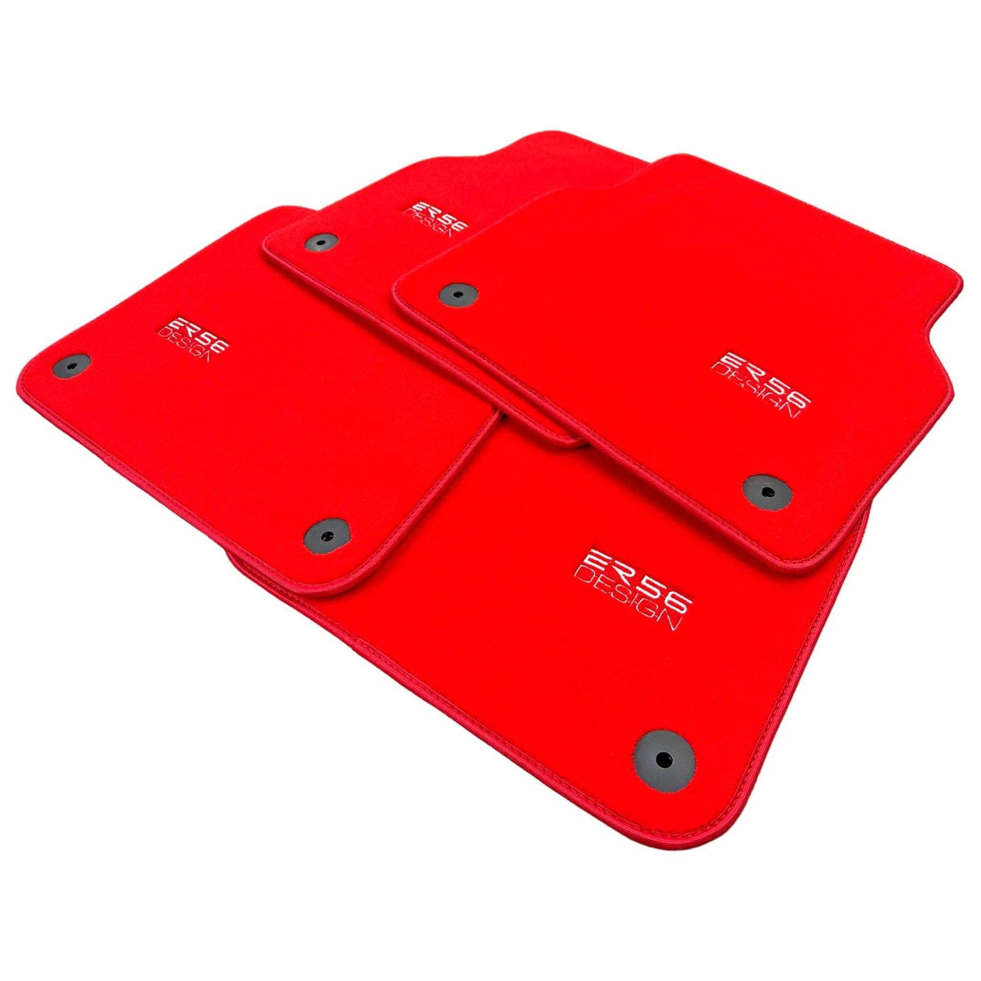 Red Floor Mats for Audi A4 - B8 Sedan (2008-2015) | ER56 Design - AutoWin