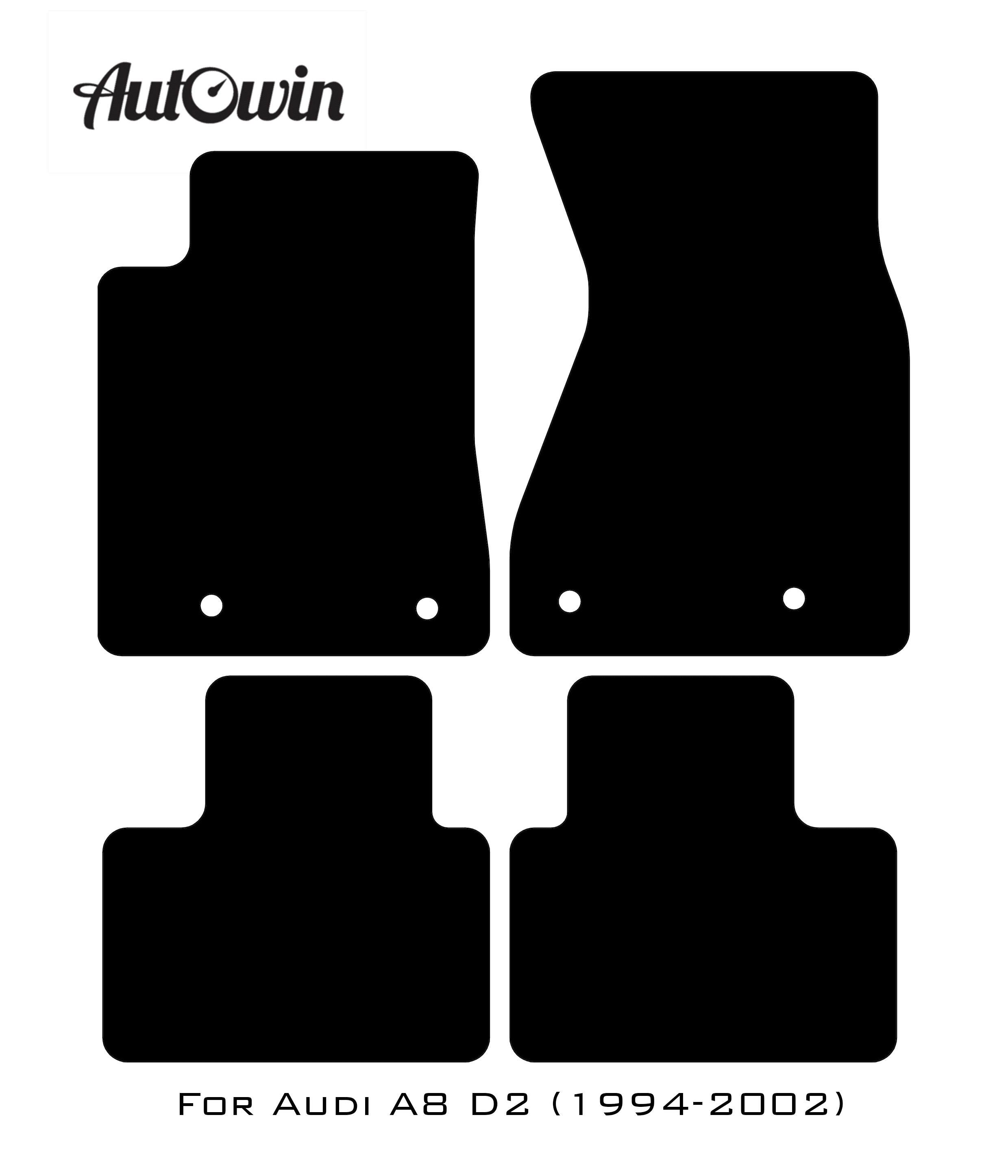Red Floor Mats for Audi A8 D2 (1994-2002) | ER56 Design - AutoWin