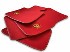 Red Floor Mats For BMW 1 Series E82 ROVBUT Brand Tailored Set Perfect Fit Green SNIP Collection - AutoWin